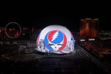 Sphere displaying Grateful Dead logo Vegas