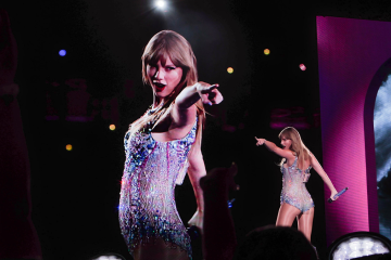 Taylor Swift performs on Eras Tour