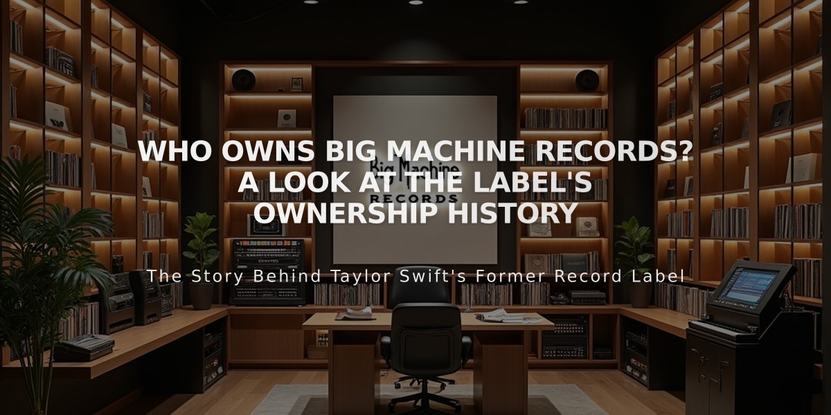 Who Owns Big Machine Records? A Look at the Label's Ownership History