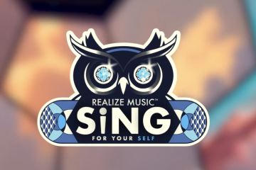 Realize Music Sing logo with owl