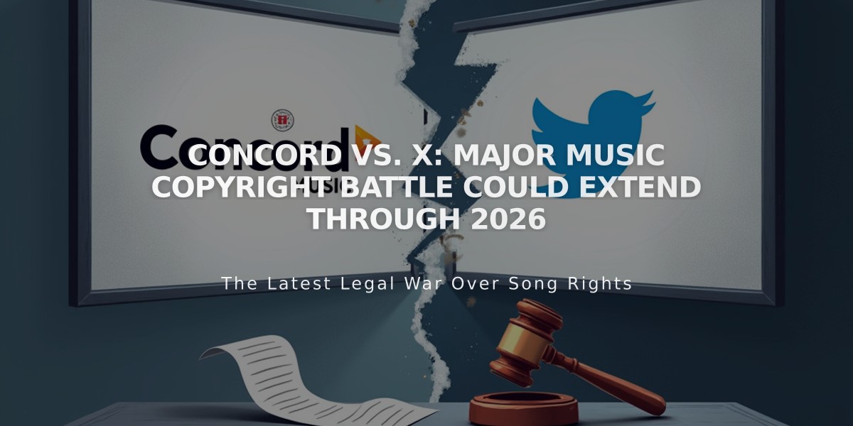 Concord vs. X: Major Music Copyright Battle Could Extend Through 2026