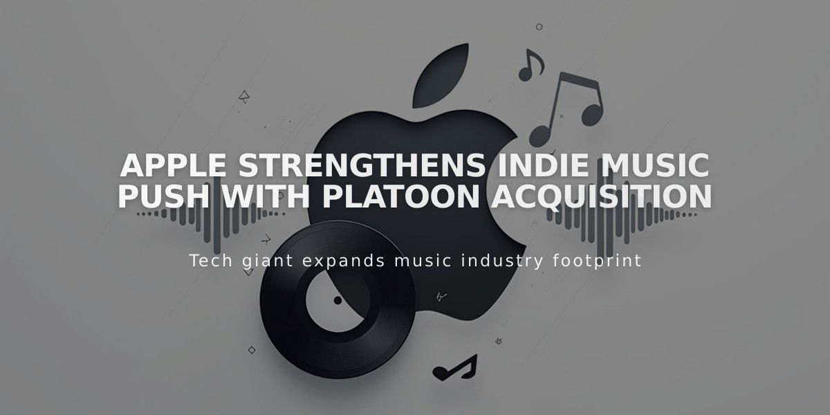 Apple Strengthens Indie Music Push with Platoon Acquisition