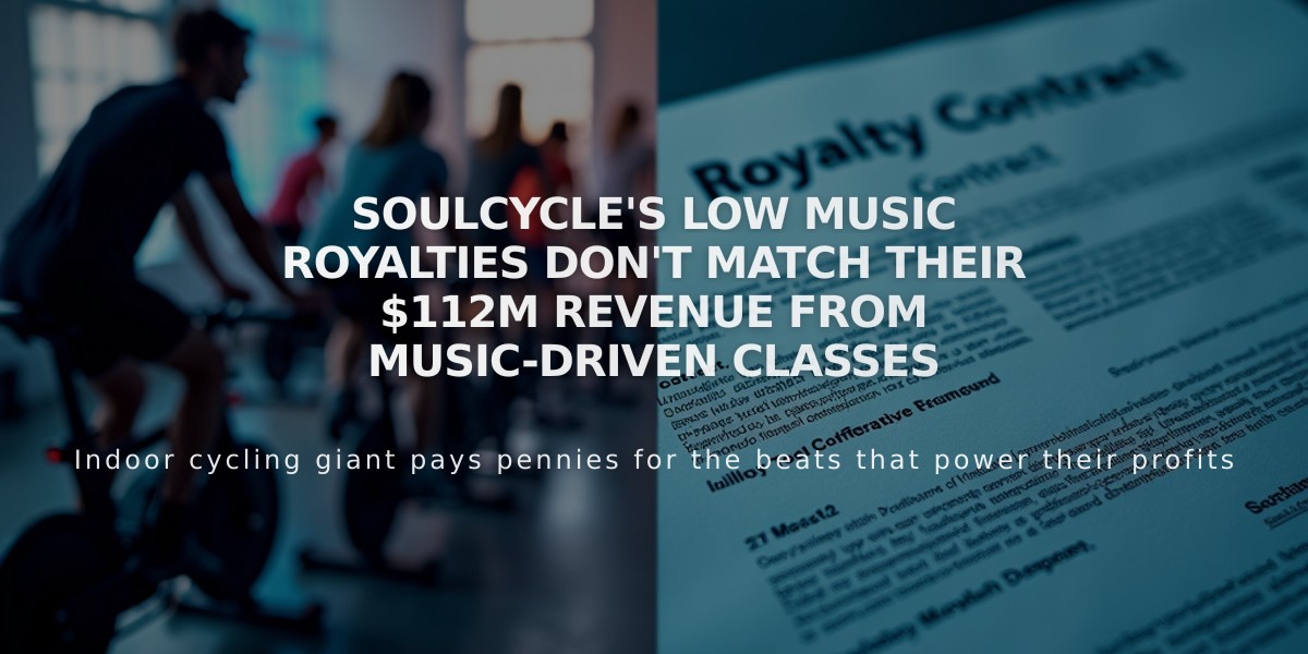 SoulCycle's Low Music Royalties Don't Match Their $112M Revenue From Music-Driven Classes