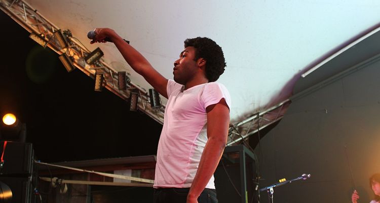 Childish Gambino performing on stage