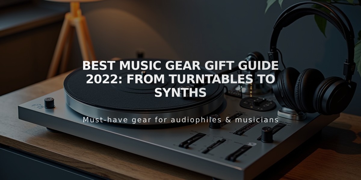 Best Music Gear Gift Guide 2022: From Turntables to Synths