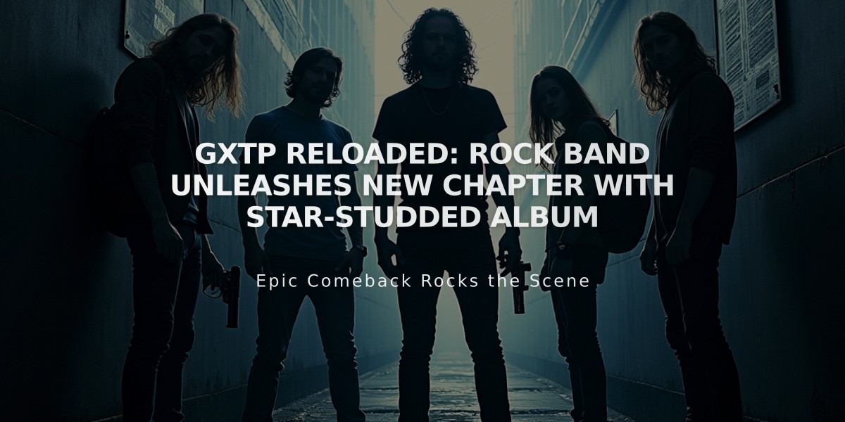 GXTP Reloaded: Rock Band Unleashes New Chapter with Star-Studded Album