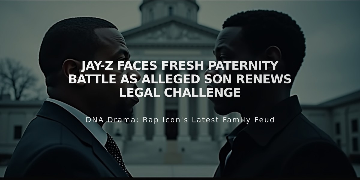 Jay-Z Faces Fresh Paternity Battle as Alleged Son Renews Legal Challenge