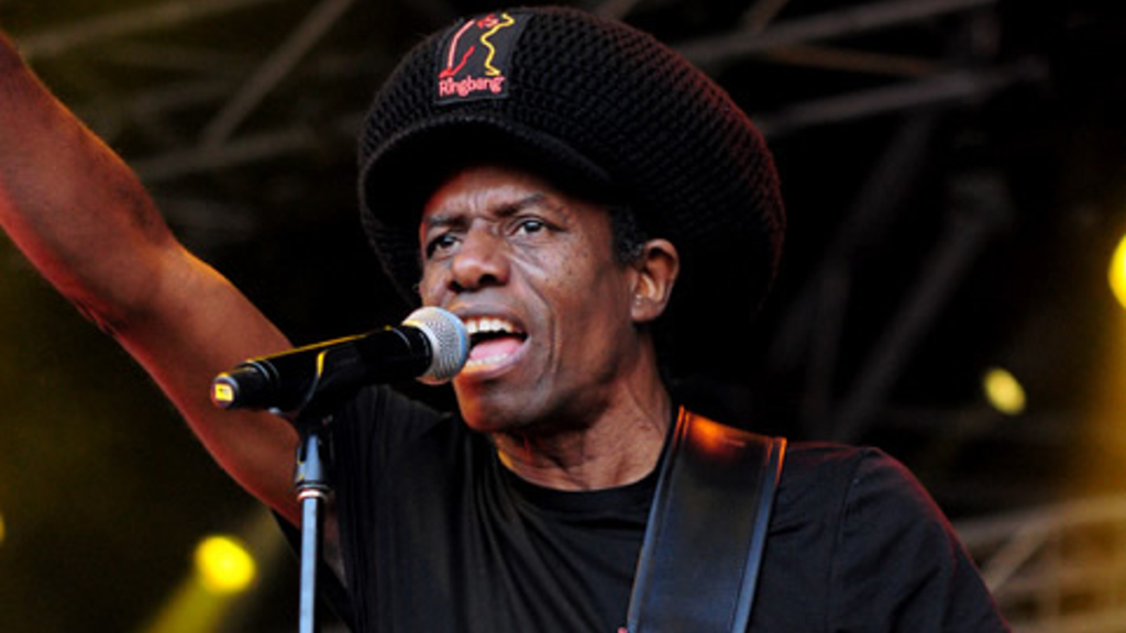 Eddy Grant performing on stage