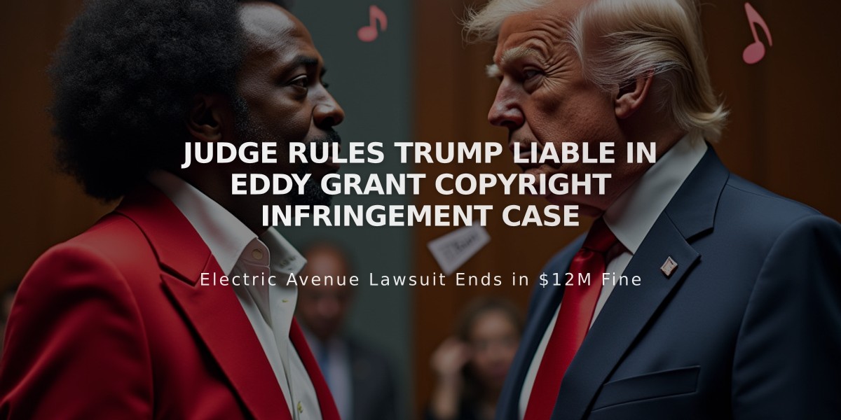 Judge Rules Trump Liable in Eddy Grant Copyright Infringement Case