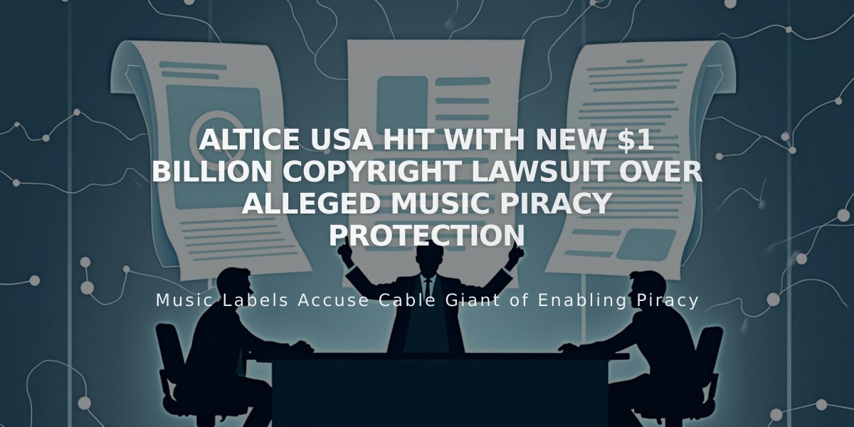 Altice USA Hit With New $1 Billion Copyright Lawsuit Over Alleged Music Piracy Protection