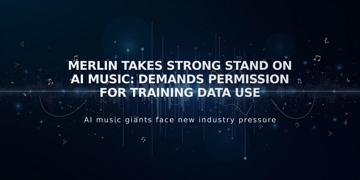 Merlin Takes Strong Stand on AI Music: Demands Permission for Training Data Use