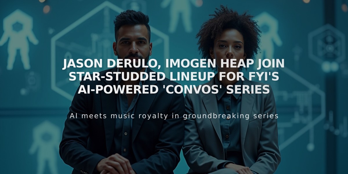 Jason Derulo, Imogen Heap Join Star-Studded Lineup for FYI's AI-Powered 'Convos' Series