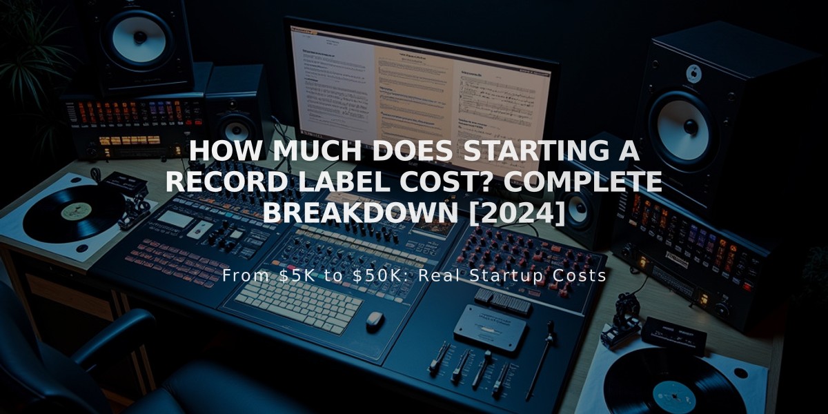 How Much Does Starting a Record Label Cost? Complete Breakdown [2024]