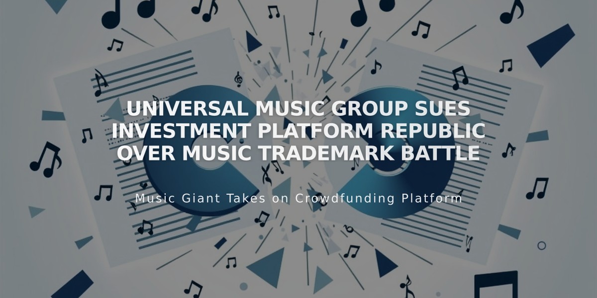 Universal Music Group Sues Investment Platform Republic Over Music Trademark Battle