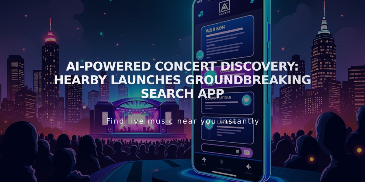 AI-Powered Concert Discovery: Hearby Launches Groundbreaking Search App