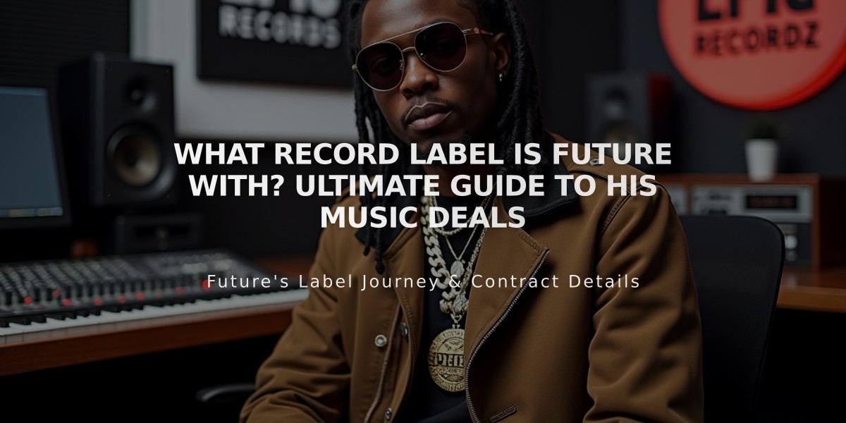 What Record Label Is Future With? Ultimate Guide to His Music Deals