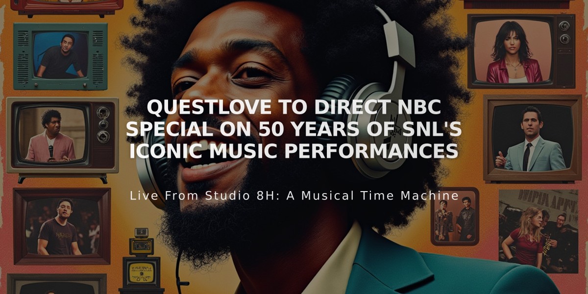 Questlove to Direct NBC Special on 50 Years of SNL's Iconic Music Performances