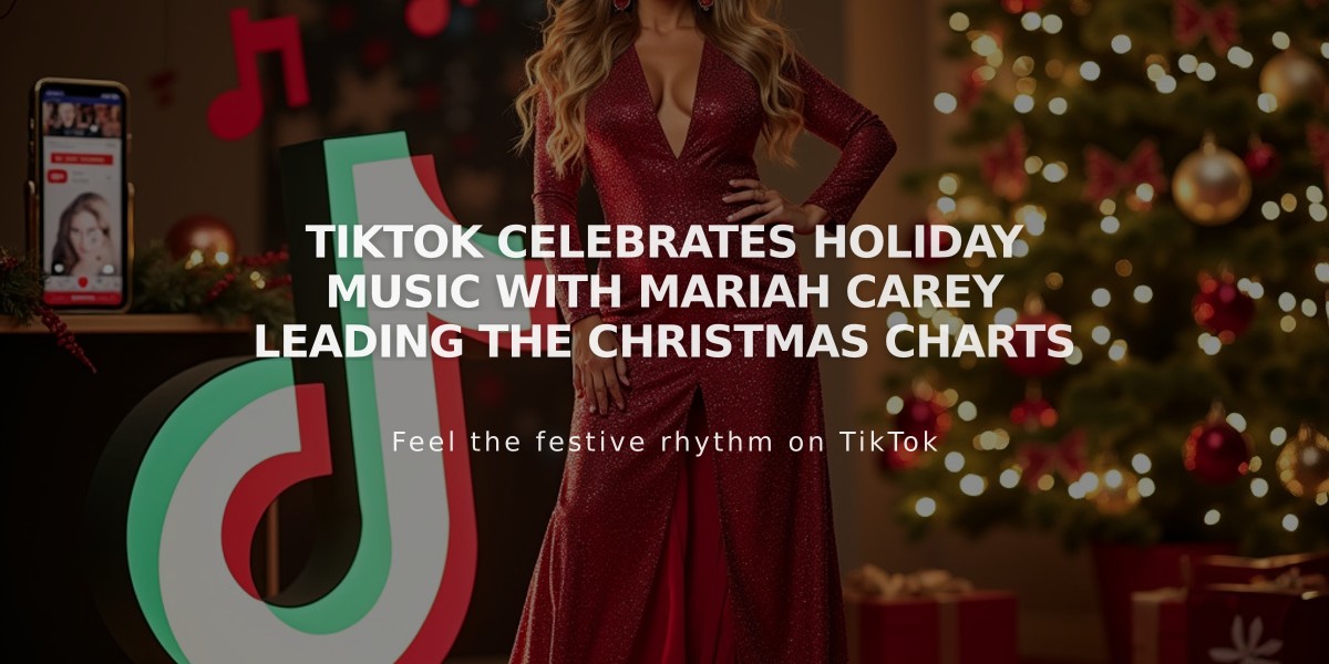 TikTok Celebrates Holiday Music with Mariah Carey Leading the Christmas Charts