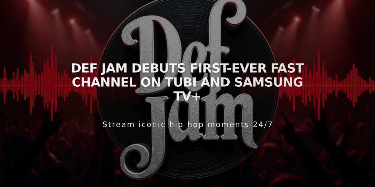 Def Jam Debuts First-Ever FAST Channel on Tubi and Samsung TV+