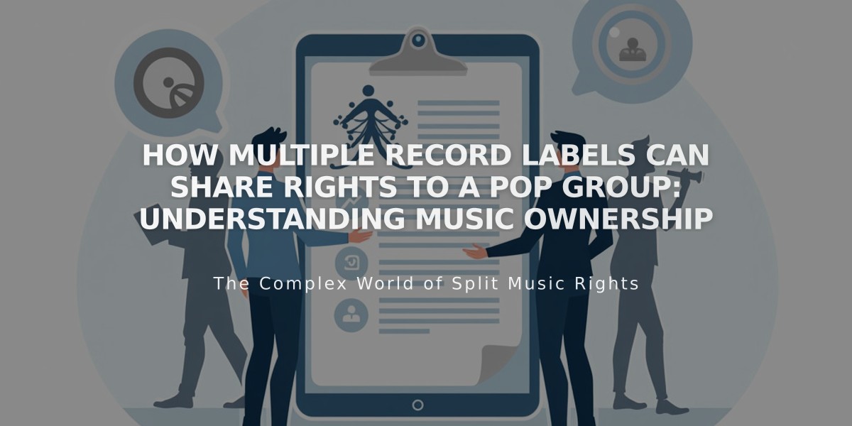 How Multiple Record Labels Can Share Rights to a Pop Group: Understanding Music Ownership