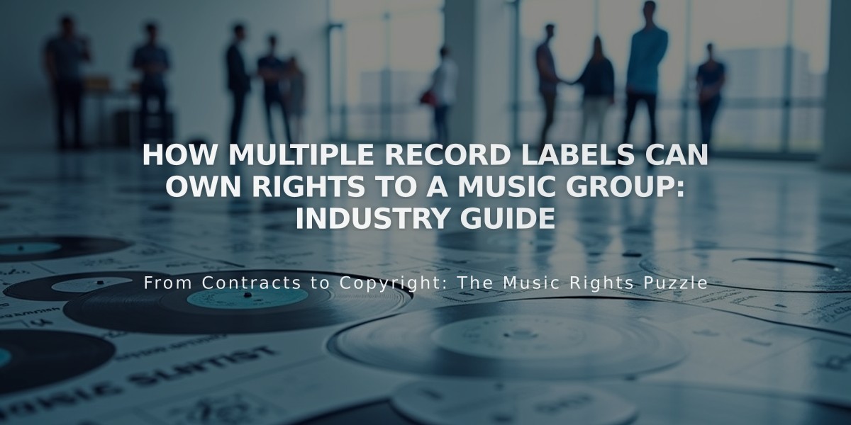 How Multiple Record Labels Can Own Rights to a Music Group: Industry Guide