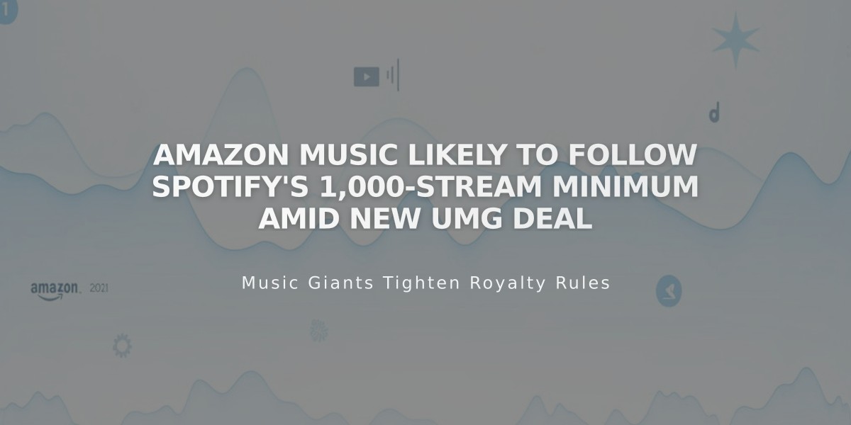 Amazon Music Likely to Follow Spotify's 1,000-Stream Minimum Amid New UMG Deal