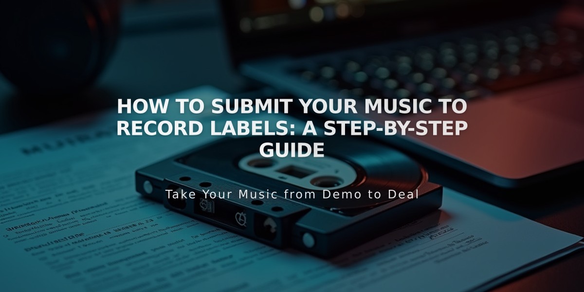 How to Submit Your Music to Record Labels: A Step-by-Step Guide