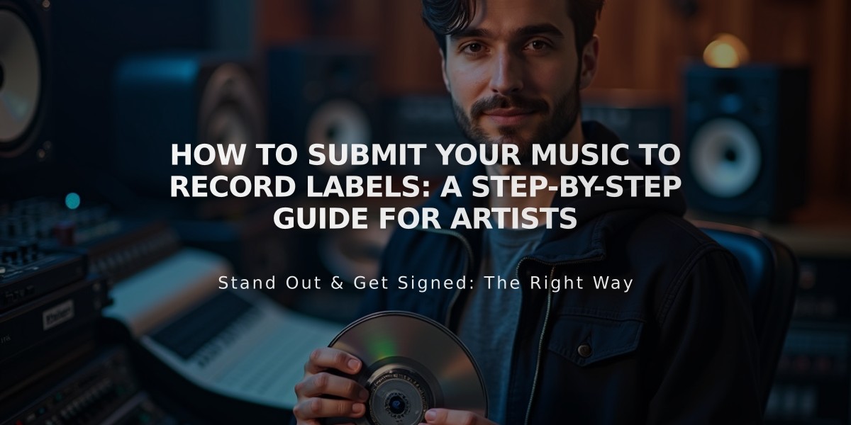 How to Submit Your Music to Record Labels: A Step-by-Step Guide for Artists