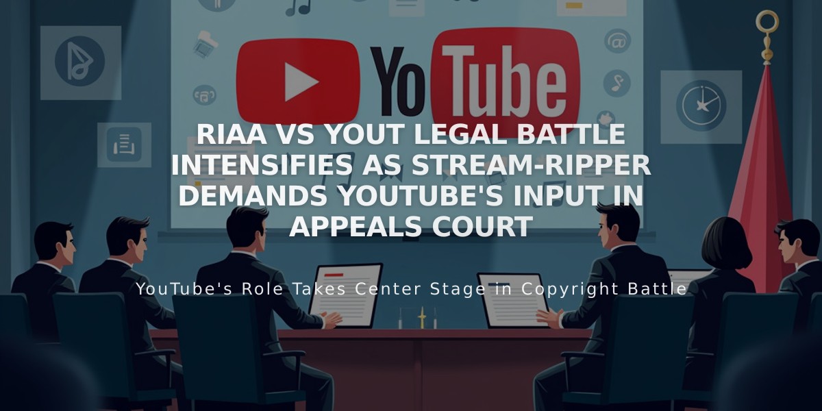 RIAA vs Yout Legal Battle Intensifies as Stream-Ripper Demands YouTube's Input in Appeals Court