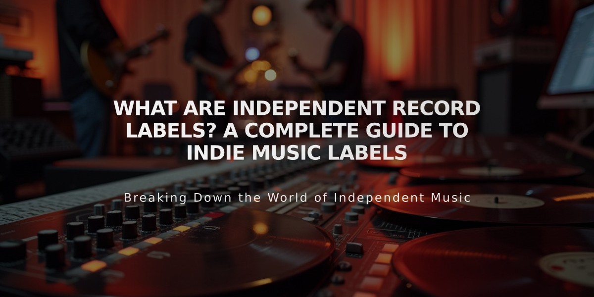 What Are Independent Record Labels? A Complete Guide to Indie Music Labels