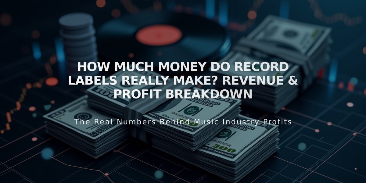 How Much Money Do Record Labels Really Make? Revenue & Profit Breakdown