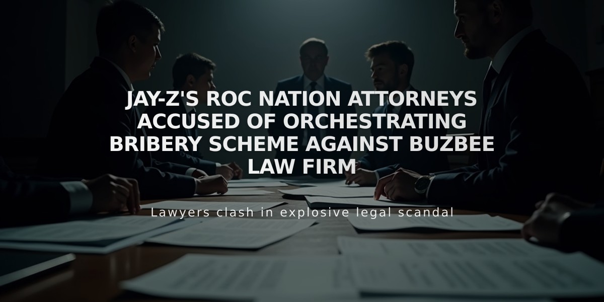 Jay-Z's Roc Nation Attorneys Accused of Orchestrating Bribery Scheme Against Buzbee Law Firm