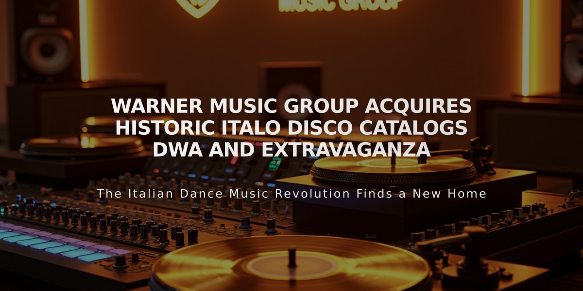 Warner Music Group Acquires Historic Italo Disco Catalogs DWA and Extravaganza