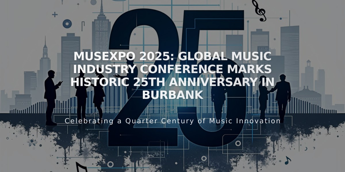 MUSEXPO 2025: Global Music Industry Conference Marks Historic 25th Anniversary in Burbank