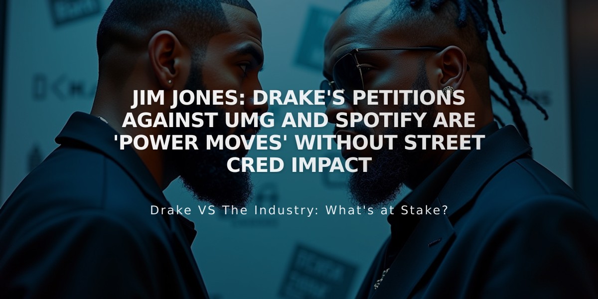 Jim Jones: Drake's Petitions Against UMG and Spotify Are 'Power Moves' Without Street Cred Impact