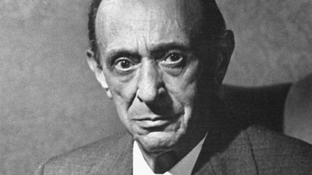 Portrait of composer Arnold Schoenberg