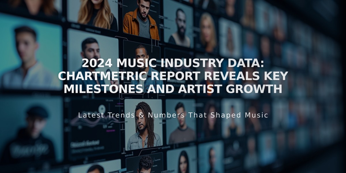 2024 Music Industry Data: Chartmetric Report Reveals Key Milestones and Artist Growth