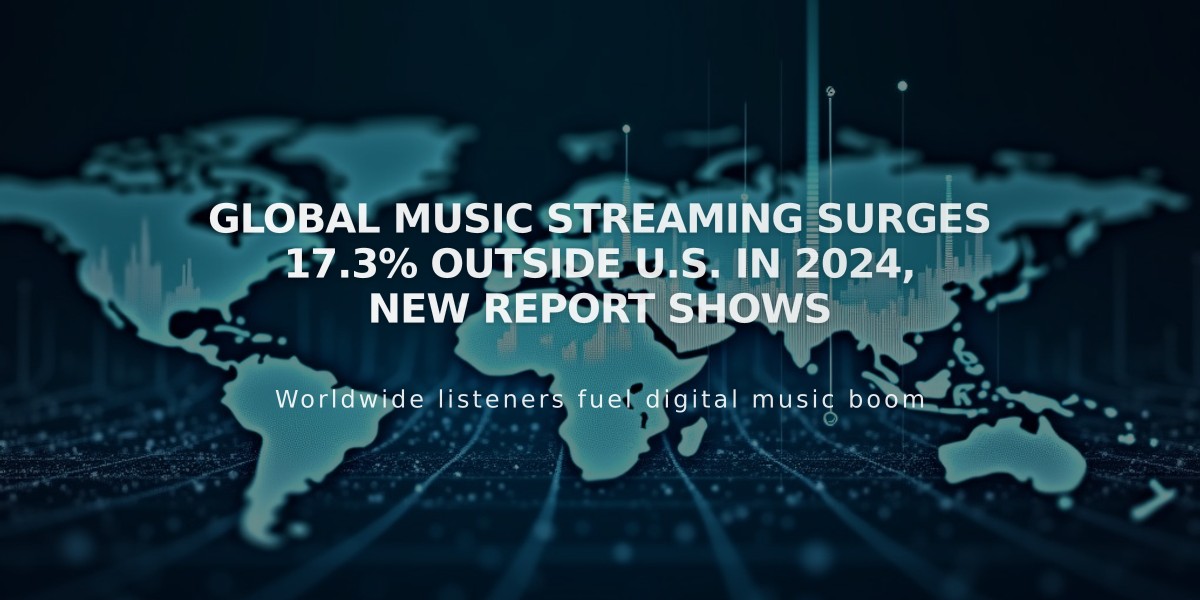 Global Music Streaming Surges 17.3% Outside U.S. in 2024, New Report Shows