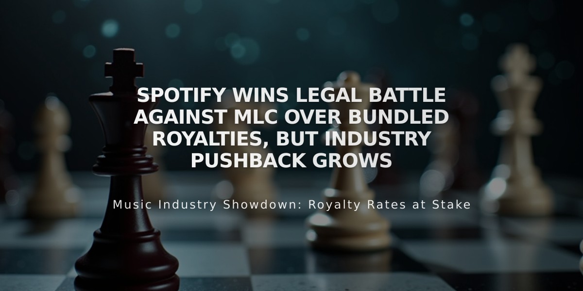 Spotify Wins Legal Battle Against MLC Over Bundled Royalties, but Industry Pushback Grows