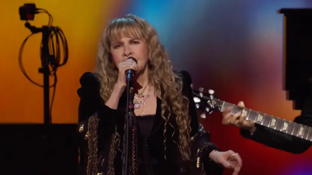 Stevie Nicks performing onstage