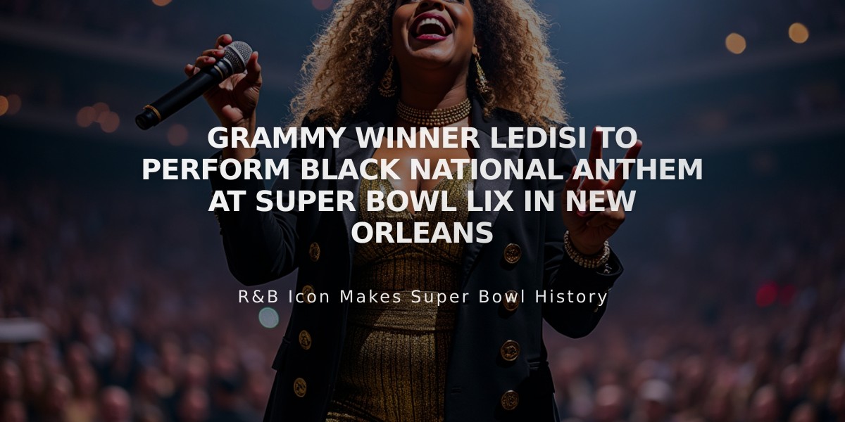 Grammy Winner Ledisi to Perform Black National Anthem at Super Bowl LIX in New Orleans