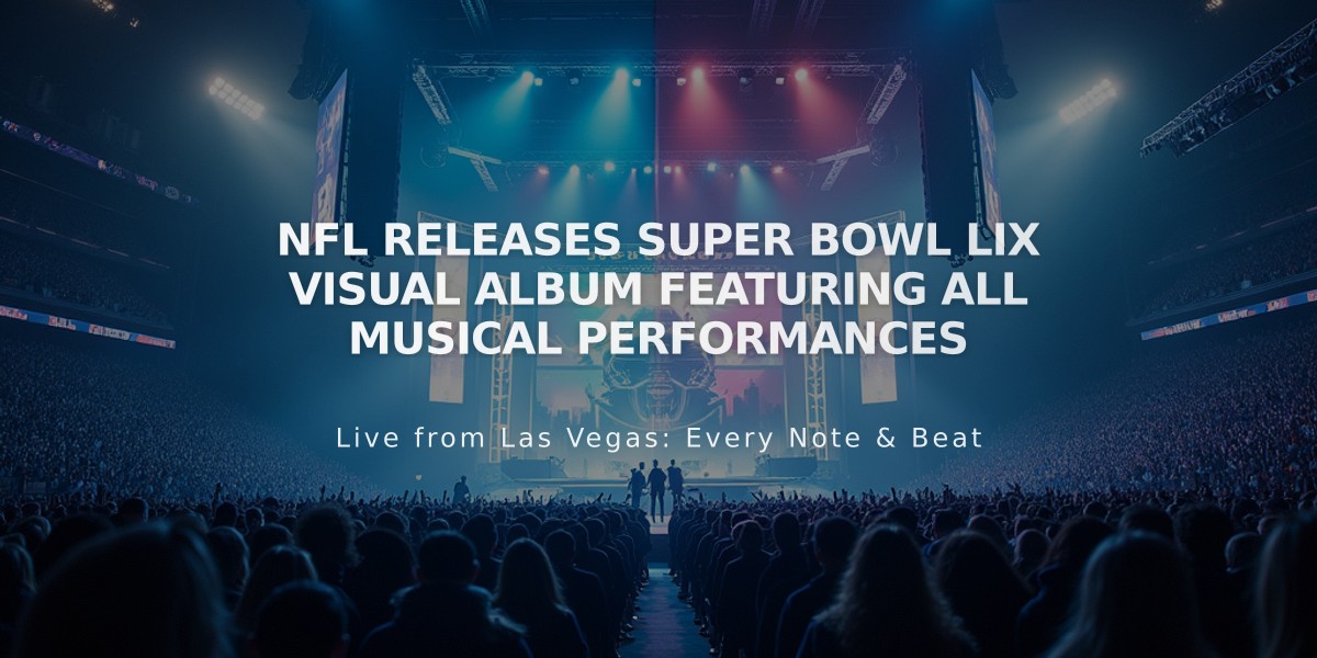 NFL Releases Super Bowl LIX Visual Album Featuring All Musical Performances