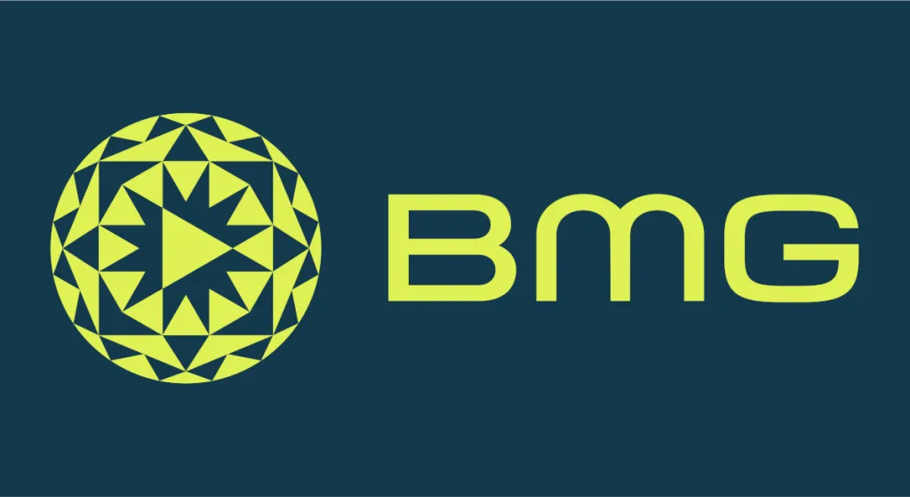 BMG black and white logo