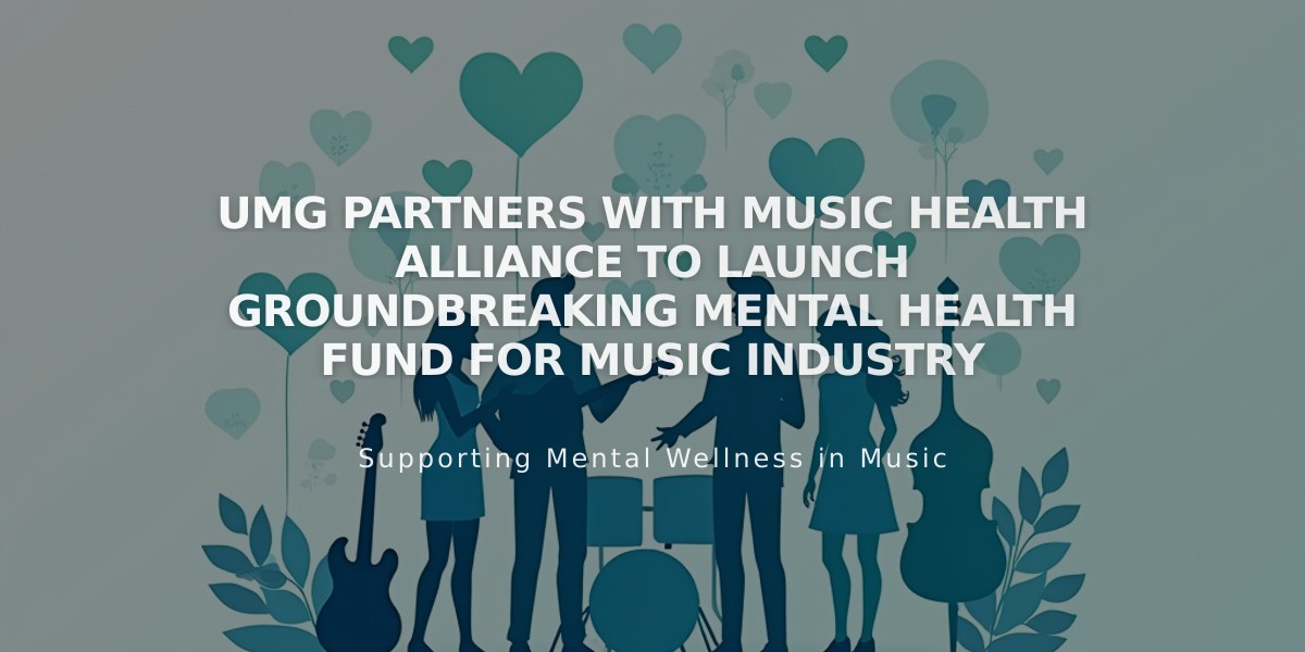 UMG Partners With Music Health Alliance to Launch Groundbreaking Mental Health Fund for Music Industry