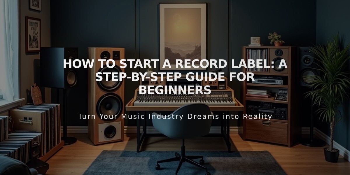 How to Start a Record Label: A Step-by-Step Guide for Beginners