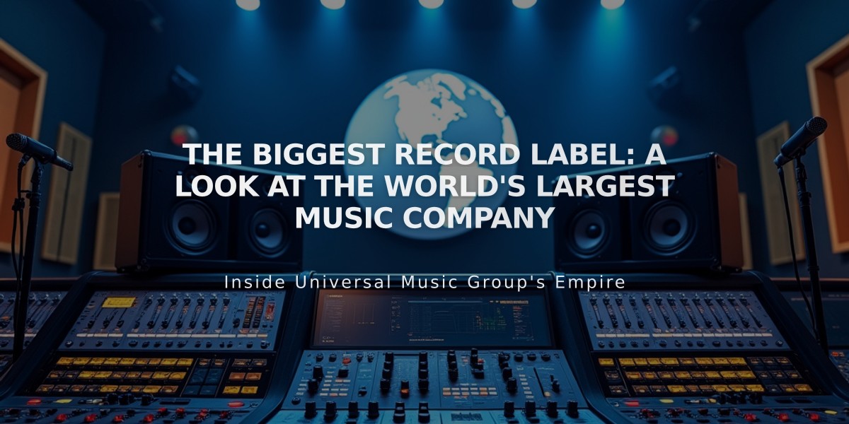 The Biggest Record Label: A Look at the World's Largest Music Company