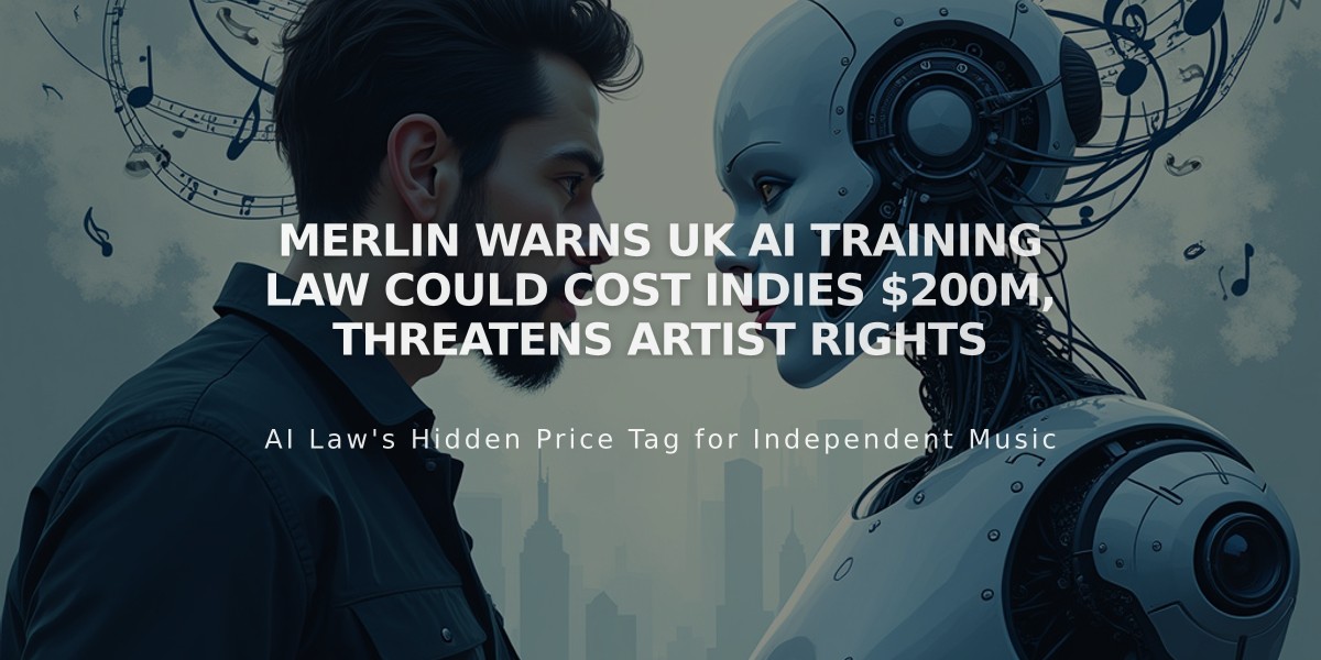 Merlin Warns UK AI Training Law Could Cost Indies $200M, Threatens Artist Rights