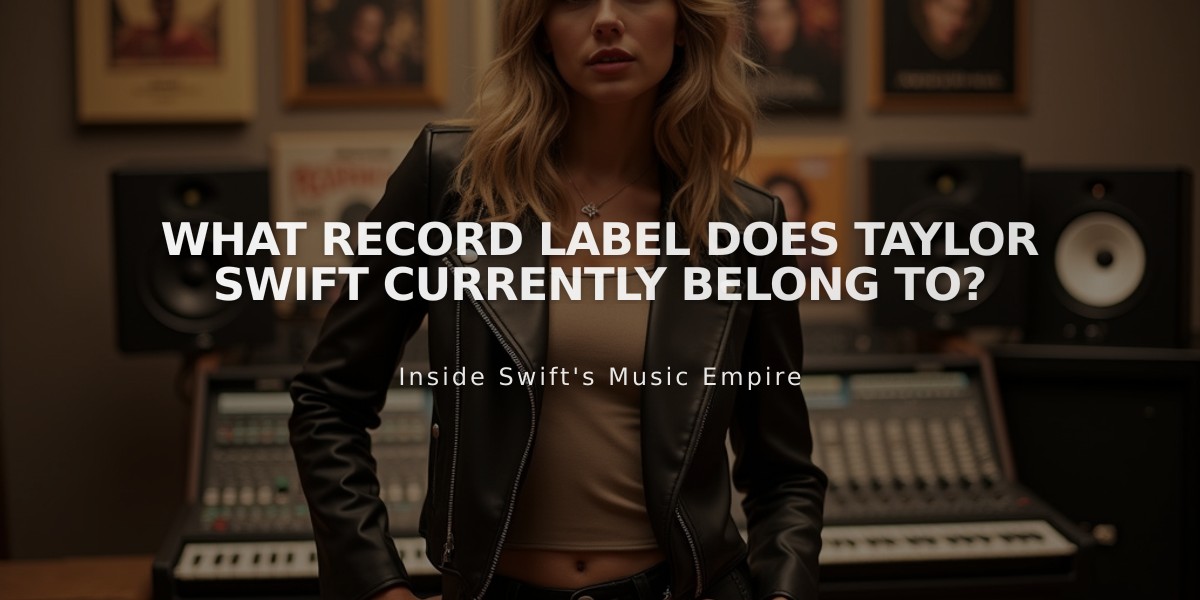 What Record Label Does Taylor Swift Currently Belong To?