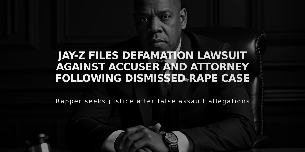 Jay-Z Files Defamation Lawsuit Against Accuser and Attorney Following Dismissed Rape Case