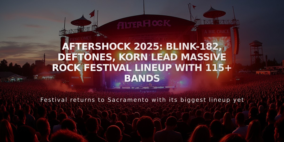 Aftershock 2025: Blink-182, Deftones, Korn Lead Massive Rock Festival Lineup With 115+ Bands